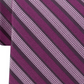 Calvin Klein Men's Classic Stripe Silk Tie Dark Red Size Regular