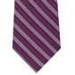 Calvin Klein Men's Classic Stripe Silk Tie Dark Red Size Regular