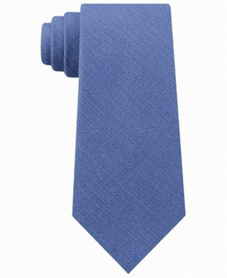 Calvin Klein Men's Slim Herringbone Tie Pasblue Size Regular