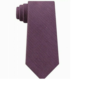 Calvin Klein Men's Slim Herringbone Tie Wine One Size