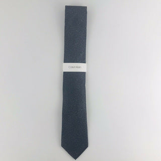 Calvin Klein Men's Slim Knit Silk Tie Gray Size Regular