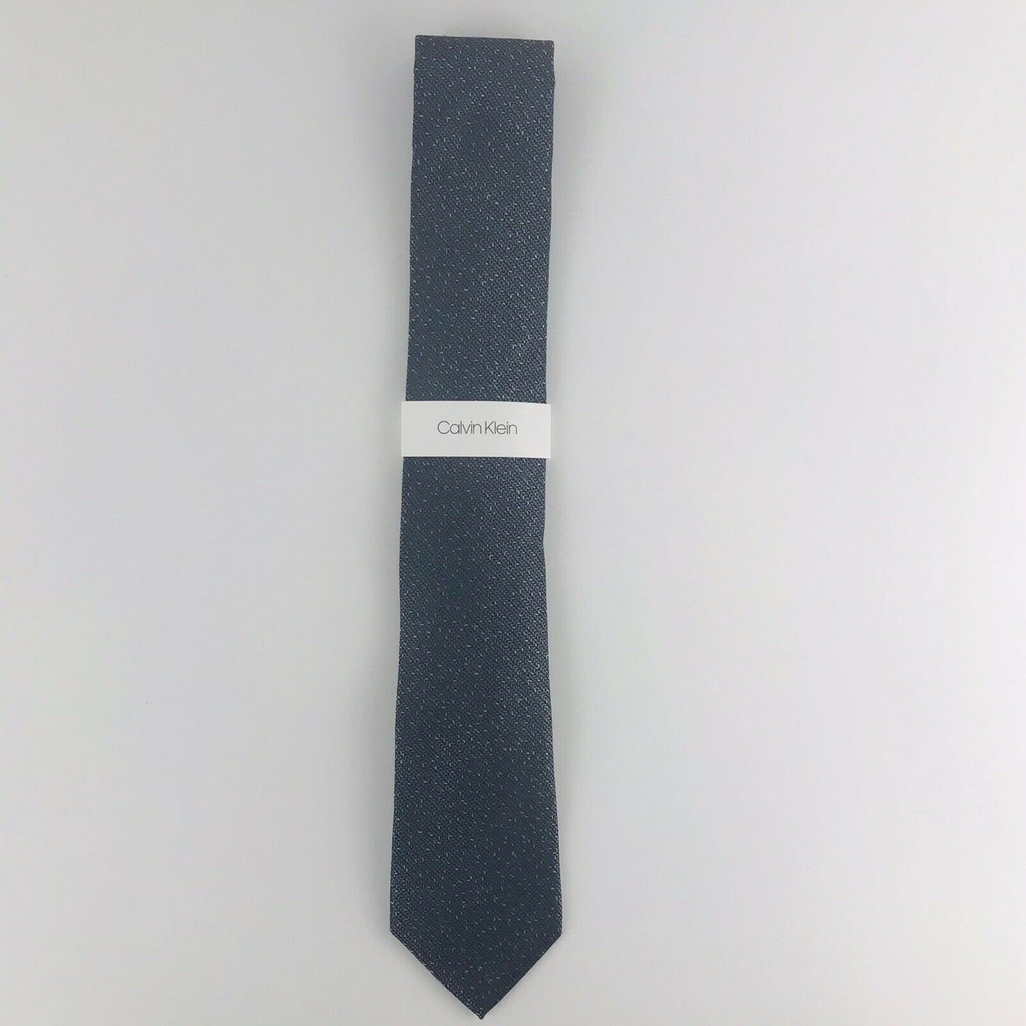 Calvin Klein Men's Slim Knit Silk Tie Gray Size Regular