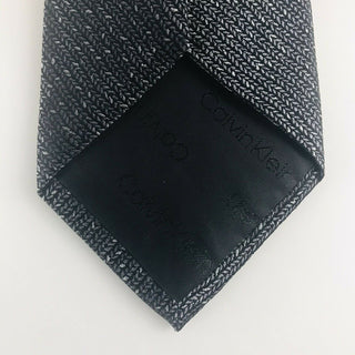Calvin Klein Men's Slim Knit Silk Tie Gray Size Regular
