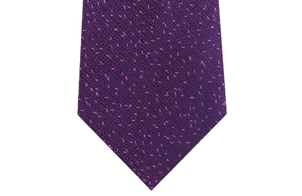 Calvin Klein Men's Slim Knit Silk Tie Pink Size Regular