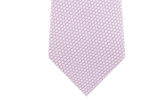 Calvin Klein Men's Micro Hexagons Slim Tie Pink Size Regular