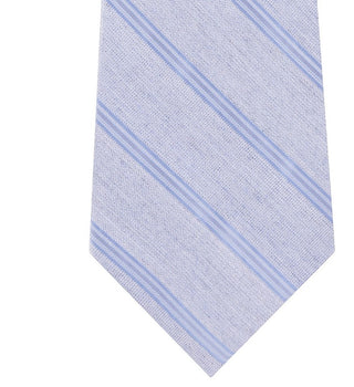 Calvin Klein Men's Stripe Slim Tie Navy Size Regular