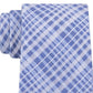 Calvin Klein Men's Contrast Plaid Slim Tie Navy Size Regular