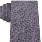 Calvin Klein Men's Linear Hex-Dot Silk Tie Gray Size Regular