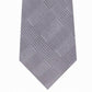 Calvin Klein Men's Slim Tonal Plaid Silk Tie Gray Size Regular