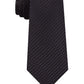 Calvin Klein Men's Metallic Micro Grid Tie Black Size Regular