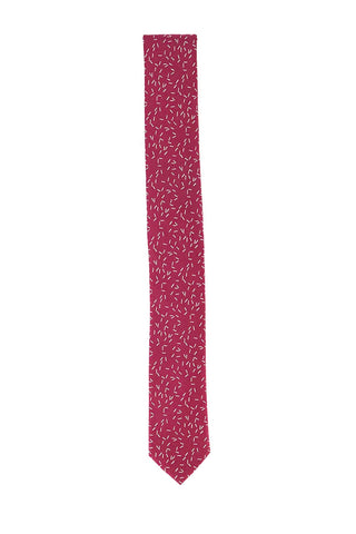 Calvin Klein Men's Skinny Scattered Dashes Tie Red Size Regular