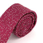 Calvin Klein Men's Skinny Scattered Dashes Tie Red Size Regular
