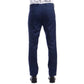 Sean Alexander Men's Stretch Ultra Slim Fit Trousers Navy Size 38