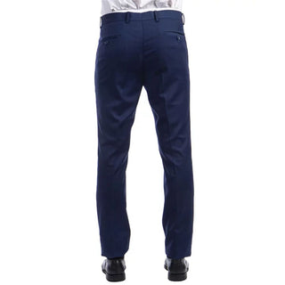 Sean Alexander Men's Stretch Ultra Slim Fit Trousers Navy Size 38