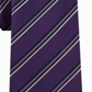 Kenneth Cole Reaction Men's Veloutine Stripe Tie Purple Size Regular