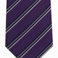 Kenneth Cole Reaction Men's Veloutine Stripe Tie Purple Size Regular