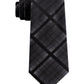 Kenneth Cole Reaction Men's Slim Plaid Tie Black Size Regular