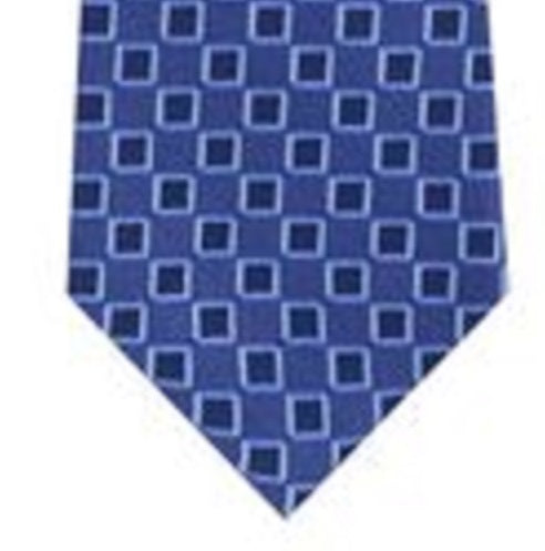 Kenneth Cole Reaction Men's Slim Outline Geo Tie Blue Size Regular