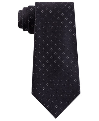 Kenneth Cole Reaction Men's Slim Open Square Geo Tie Black Size Regular