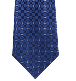 Kenneth Cole Reaction Men's Mosaic Slim Geo Tie Navy Size Regular