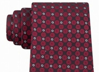 Kenneth Cole Reaction Men's Mosaic Slim Geo Tie Red Size Regular