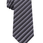 Kenneth Cole Reaction Men's Block Stripe Slim Tie Black Size Regular