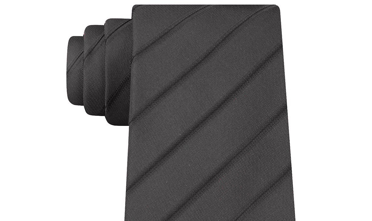 Kenneth Cole Reaction Men's Slim Iridescent Stripe Tie Gray Size Regular