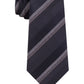 Kenneth Cole Reaction Men's Slim Textured Stripe Tie Black Size Regular