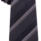 Kenneth Cole Reaction Men's Slim Textured Stripe Tie Black Size Regular