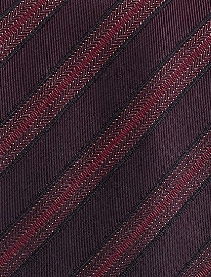 Kenneth Cole Reaction Men's Slim Metallic Dot Stripe Tie Red Size Regular