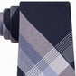 Kenneth Cole Reaction Men's Parkway Slim Plaid Tie Black Size Regular