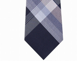 Kenneth Cole Reaction Men's Parkway Slim Plaid Tie Black Size Regular
