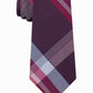 Kenneth Cole Reaction Men's Parkway Slim Plaid Tie Red Size Regular