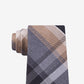 Kenneth Cole Reaction Men's Plazza Slim Plaid Tie Brown Size Regular