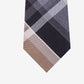 Kenneth Cole Reaction Men's Plazza Slim Plaid Tie Brown Size Regular