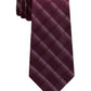 Kenneth Cole Reaction Men's Adam Slim Check Tie Dark Red Size Regular