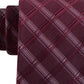 Kenneth Cole Reaction Men's Adam Slim Check Tie Dark Red Size Regular