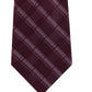 Kenneth Cole Reaction Men's Adam Slim Check Tie Dark Red Size Regular
