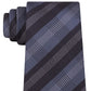 Kenneth Cole Reaction Men's Slim Plaid Tie Grey Size Regular