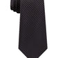 Kenneth Cole Reaction Men's Slim Fine Metallic Grid Tie Black Size Regular