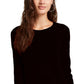 Planet Gold Juniors' Women's Crewneck Sweater Black Size Medium