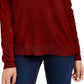Planet Gold Juniors' Crewneck Sweater Red Size Small