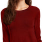 Planet Gold Juniors' Crewneck Sweater Red Size Extra Small