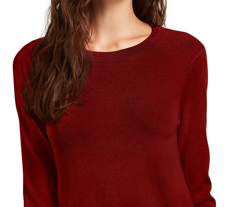 Planet Gold Juniors' Crewneck Sweater Red Size Extra Small