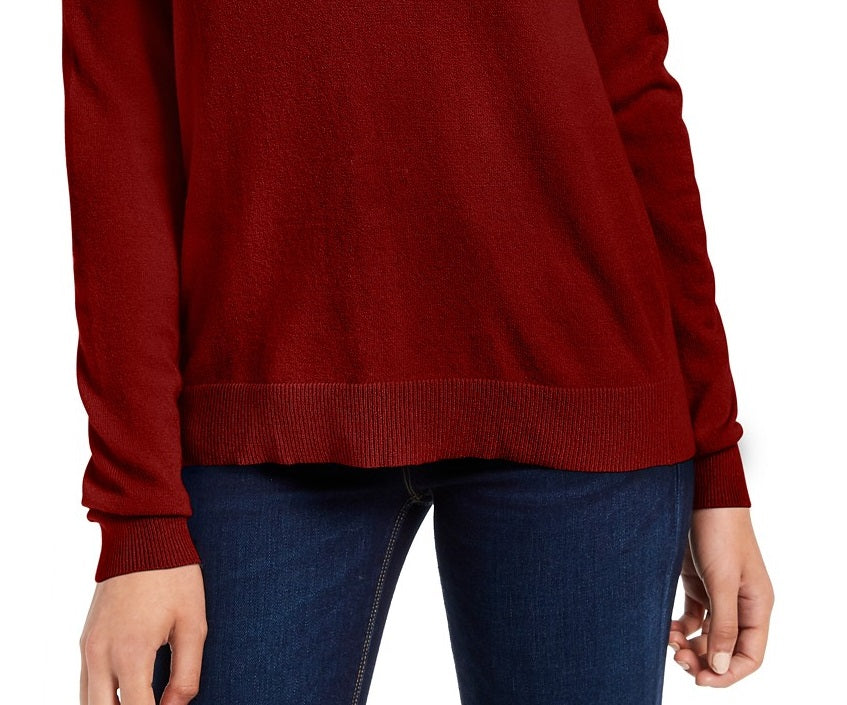 Planet Gold Juniors' Crewneck Sweater Red Size Extra Small