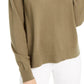 Planet Gold Juniors' V-Neck Sweater Green Size Small