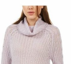 Planet Gold Juniors' Cowl-Neck Sweater Purple Size X-Small
