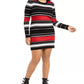 Planet Gold Women's Derek Heart Trendy Plus Size Striped Bodycon Dress Black Size 3X
