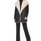 Calvin Klein Women's Faux-Fur Faux-Suede Jacket Black Size Medium