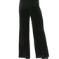 Calvin Klein Women's Velvet Wide Leg Pull On Pants Black Size Medium